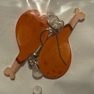 Fun Chicken Leg Earrings